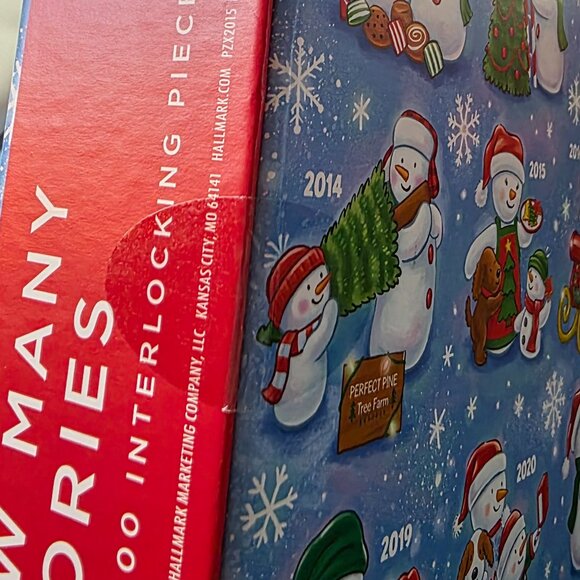 Hallmark Snow Many 20 Years Memories 1000 Piece Puzzle New Sealed Box Christmas - Picture 5 of 6